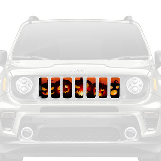 Dirty Acres® - 1-Pc Angry Pumpkins Style Perforated Main Grille