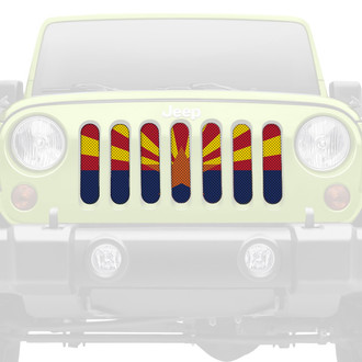 Dirty Acres® - 1-Pc Arizona State Flag Style Perforated Main Grille