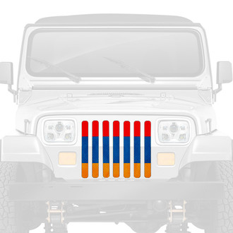 Dirty Acres® - 1-Pc Armenian Flag Perforated Main Grille