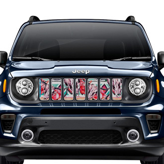 Dirty Acres® - 1-Pc Aztec Cow Skull Style Perforated Main Grille