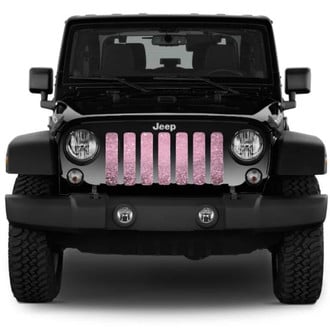 Dirty Acres® - 1-Pc Baby Pink Fleck Style Perforated Main Grille