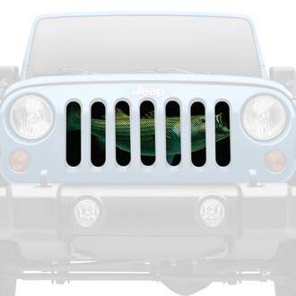 Dirty Acres® - 1-Pc Artistic Striped Bass Style Perforated Main Grille
