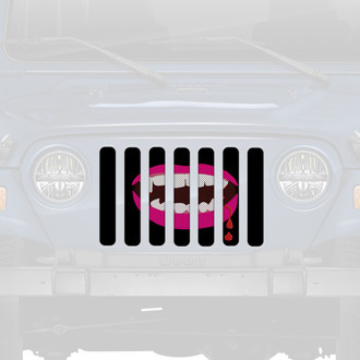 Dirty Acres® - 1-Pc Bella Pink Lips Style Perforated Main Grille