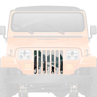 Dirty Acres® - 1-Pc FisherFoot Bigfoot Style Perforated Main Grille