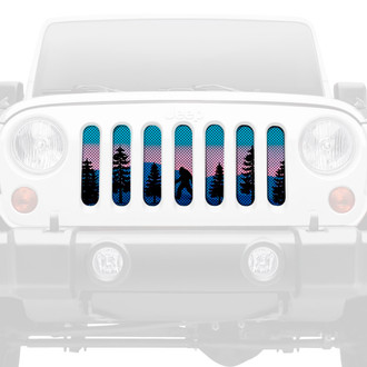 Dirty Acres® - 1-Pc Bigfoot Purple Mountain Style Perforated Main Grille