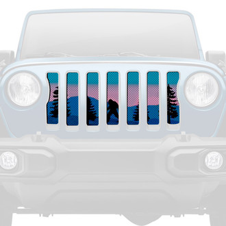 Dirty Acres® - 1-Pc Bigfoot Purple Mountain Style Perforated Main Grille