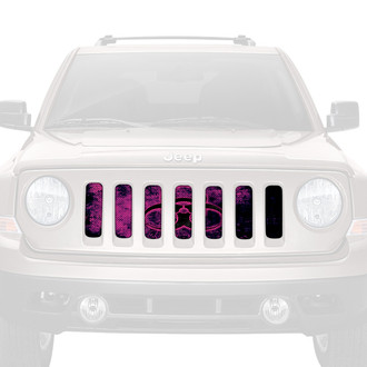 Dirty Acres® - 1-Pc Biohazard Glow Purple Style Perforated Main Grille