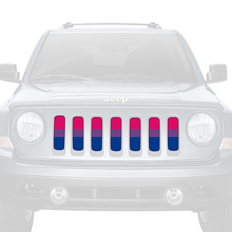 Dirty Acres® - 1-Pc Bisexual Pride Flag Style Perforated Main Grille