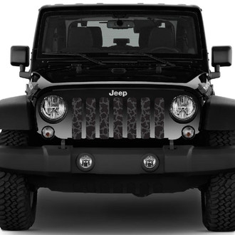 Dirty Acres® - 1-Pc Blacked Out Cow Hide Style Perforated Main Grille