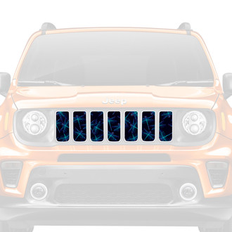 Dirty Acres® - 1-Pc Dragonflies Style Blue/Navy Perforated Main Grille