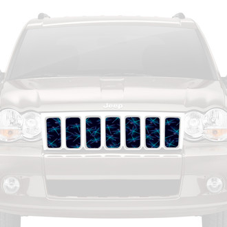 Dirty Acres® - 1-Pc Dragonflies Style Blue/Navy Perforated Main Grille