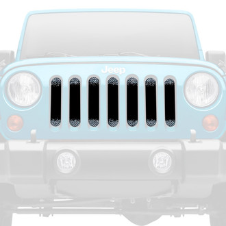 Dirty Acres® - 1-Pc Fleck Style Black/Silver Perforated Main Grille