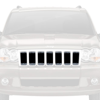 Dirty Acres® - 1-Pc Fleck Style Black/Silver Perforated Main Grille
