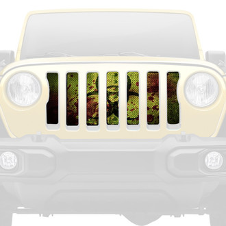 Dirty Acres® - 1-Pc Bloody Biohazard Style Perforated Main Grille