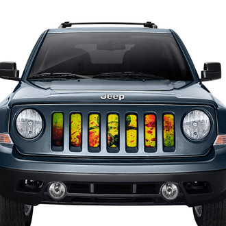 Dirty Acres® - 1-Pc Bloody Biohazard Style Perforated Main Grille