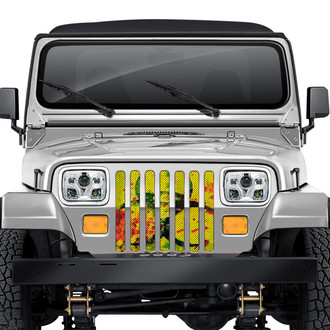 Dirty Acres® - 1-Pc Bloody Biohazard Style Perforated Main Grille