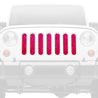 Dirty Acres® - 1-Pc Fleck Style Bright Pink Perforated Main Grille