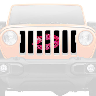 Dirty Acres® - 1-Pc Camo Kisses Style Perforated Main Grille
