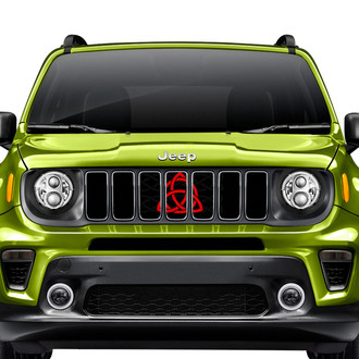 Dirty Acres® - 1-Pc Celtic Knot Style Red Perforated Main Grille