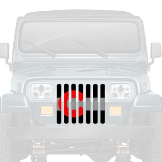 Dirty Acres® - 1-Pc Colorado Red Style Perforated Main Grille