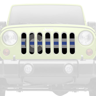 Dirty Acres® - 1-Pc Colorado Tactical Back the Blue Style Perforated Main Grille