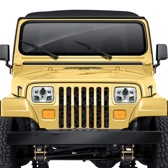 Dirty Acres® - 1-Pc Leopard Print Style Gray/Black Perforated Main Grille