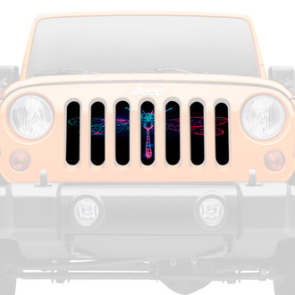 Dirty Acres® - 1-Pc Dragonfly Style Colorful Perforated Main Grille