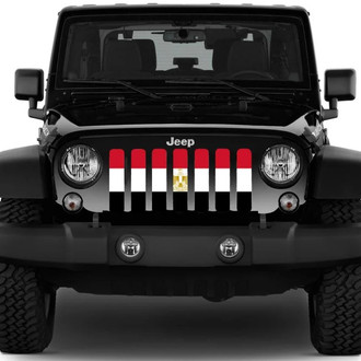 Dirty Acres® - 1-Pc Egyptian Flag Style Perforated Main Grille