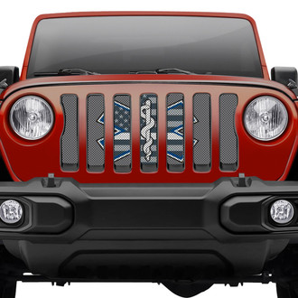 Dirty Acres® - 1-Pc EMS Shield Style Perforated Main Grille