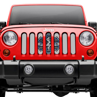 Dirty Acres® - 1-Pc EMS Shield Style Perforated Main Grille