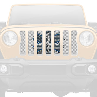 Dirty Acres® - 1-Pc EMS Shield Style Perforated Main Grille
