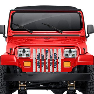 Dirty Acres® - 1-Pc EMS Shield Style Perforated Main Grille