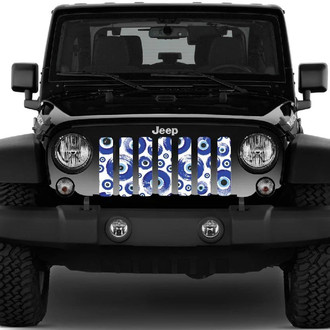 Dirty Acres® - 1-Pc Evil Eyes Style Perforated Main Grille