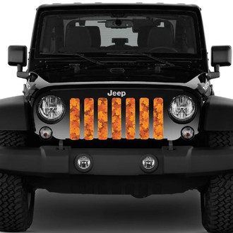 Dirty Acres® - 1-Pc Fall Leaves Style Perforated Main Grille