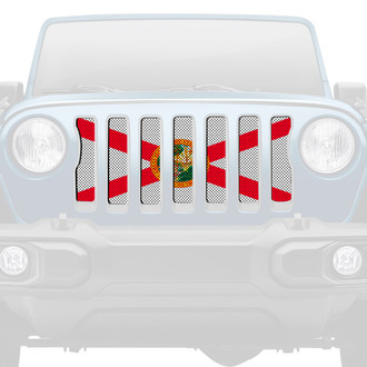 Dirty Acres® - 1-Pc Florida State Flag Style Perforated Main Grille