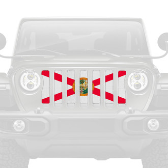 Dirty Acres® - 1-Pc Florida State Flag Style Perforated Main Grille