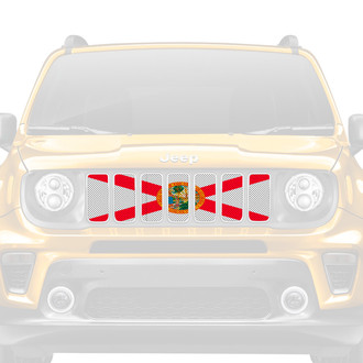Dirty Acres® - 1-Pc Florida State Flag Style Perforated Main Grille