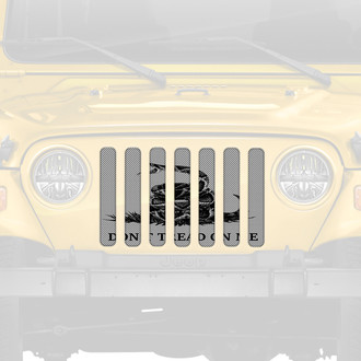 Dirty Acres® - 1-Pc Tactical Gadsden Flag Style Perforated Main Grille