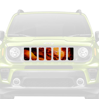 Dirty Acres® - 1-Pc Dragon Face Style Gold Perforated Main Grille