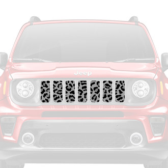 Dirty Acres® - 1-Pc Leopard Print Style Gray Perforated Main Grille