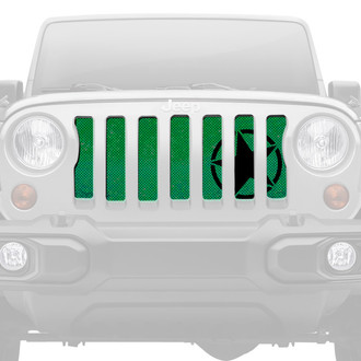 Dirty Acres® - 1-Pc Oscar Mike Style Green Ombre Perforated Main Grille