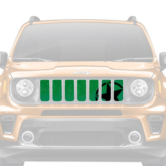 Dirty Acres® - 1-Pc Oscar Mike Style Green Ombre Perforated Main Grille
