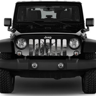 Dirty Acres® - 1-Pc Highland Cow Style Black/White Perforated Main Grille