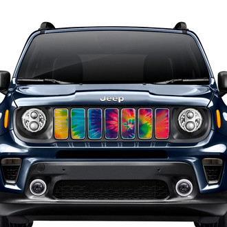 Dirty Acres® - 1-Pc Hippie Life Tie Dye Style Perforated Main Grille