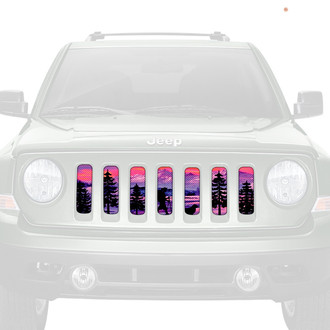 Dirty Acres® - 1-Pc Hiker Purple Mountain Style Perforated Main Grille