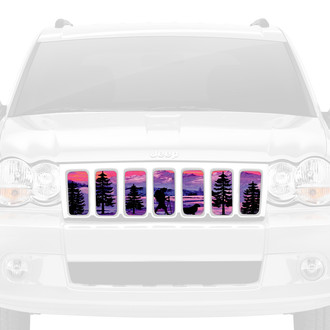 Dirty Acres® - 1-Pc Hiker Purple Mountain Style Perforated Main Grille