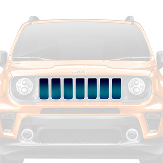 Dirty Acres® - 1-Pc Ombre Style Blue/White Perforated Main Grille