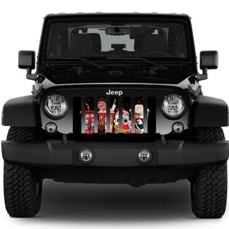 Dirty Acres® - 1-Pc Halloween Horror Story Style Perforated Main Grille