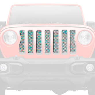Dirty Acres® - 1-Pc Iridescent Print Style Perforated Main Grille