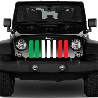Dirty Acres® - 1-Pc Italian Flag Style Perforated Main Grille